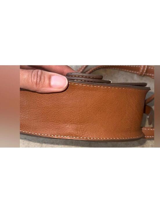 Rachel Zoe Brown Leather Mini Shoulder Bag NWT Structured Flap Purse - Picture 4 of 6